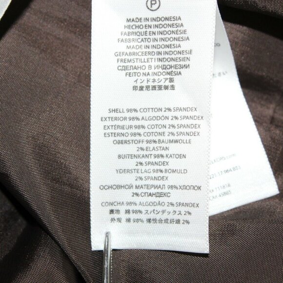 Michael Kors $150 6 Brown Ivory Belt Cut Out Zip Cotton Blend Dress - Picture 7 of 10